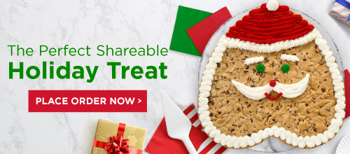 Santa and Christmas Tree Cookie Cakes