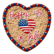 4th of July Heart Flag